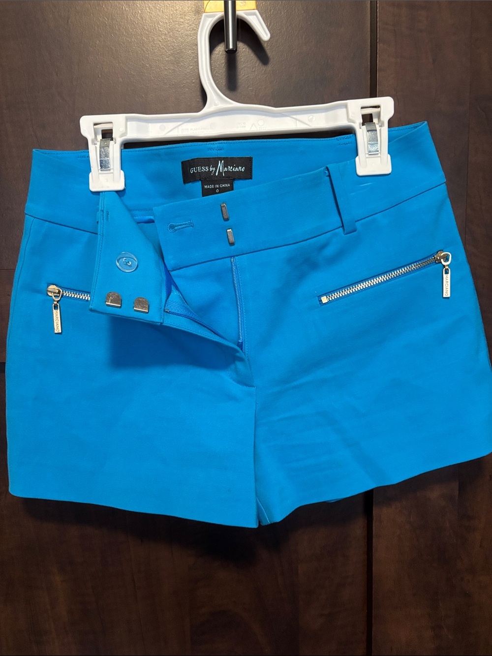 GUESS by Marciano Electric Blue High-Waist Tailored Shorts